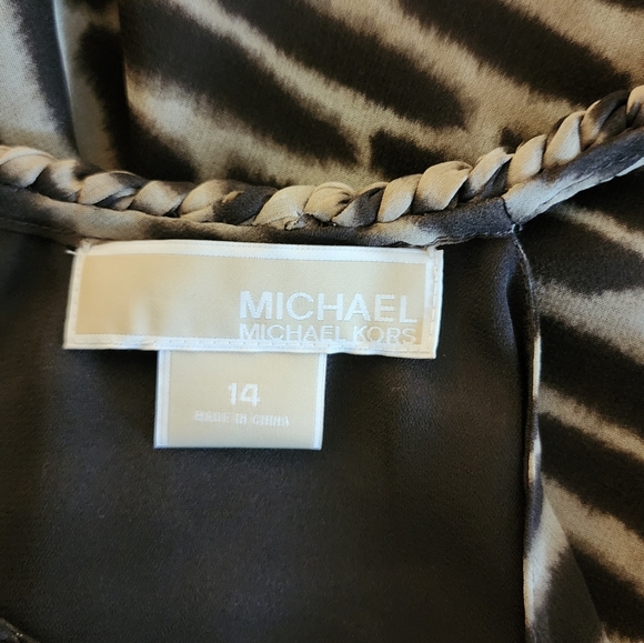 MICHAEL KORS-KEY HOLE HALTER LEOPARD TOP - Picture 3 of 4